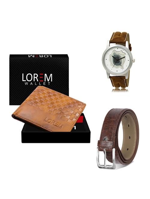 belt, wallet & watch gift combo - 19548077 - Very Small Image - 1