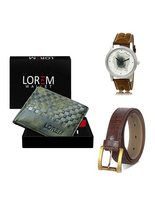 belt, wallet & watch gift combo - 19548078 - Very Small Image - 1