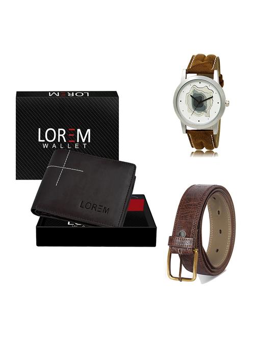 belt, wallet & watch gift combo - 19548098 - Very Small Image - 1