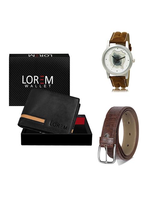 belt, wallet & watch gift combo - 19548105 - Very Small Image - 1