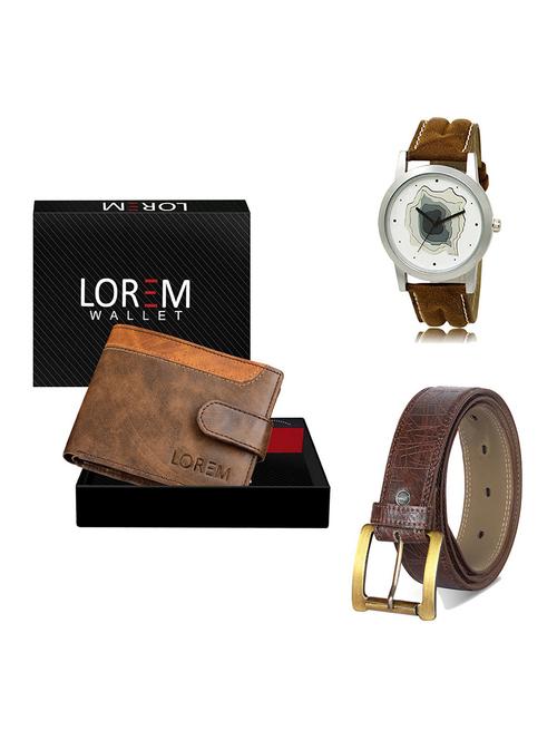 belt, wallet & watch gift combo - 19548114 - Very Small Image - 1