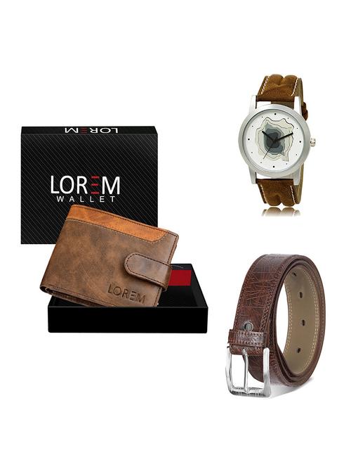 belt, wallet & watch gift combo - 19548119 - Very Small Image - 1
