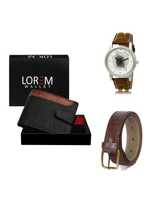 belt, wallet & watch gift combo - 19548122 - Very Small Image - 1