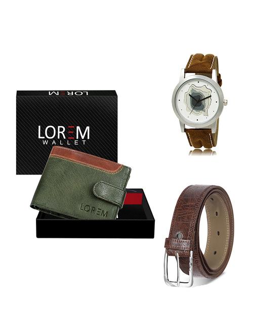 belt, wallet & watch gift combo - 19548130 - Very Small Image - 1