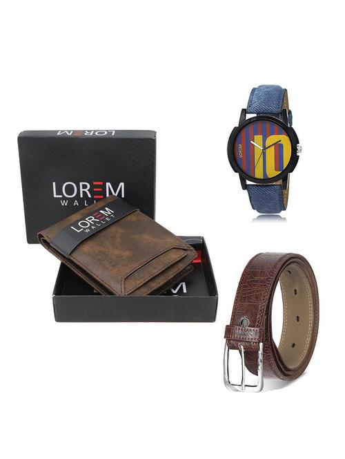 belt, wallet & watch gift combo - 19548154 - Very Small Image - 1