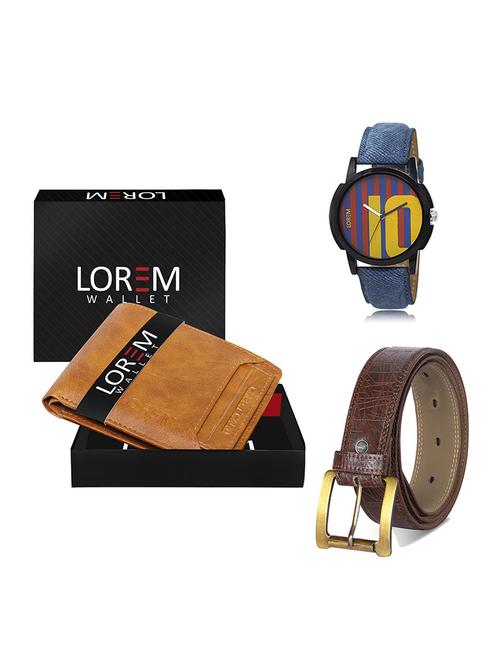 belt, wallet & watch gift combo - 19548156 - Very Small Image - 1