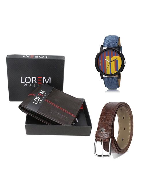belt, wallet & watch gift combo - 19548165 - Very Small Image - 1