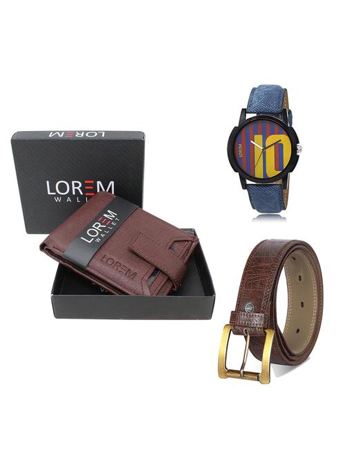belt, wallet & watch gift combo - 19548174 - Very Small Image - 1