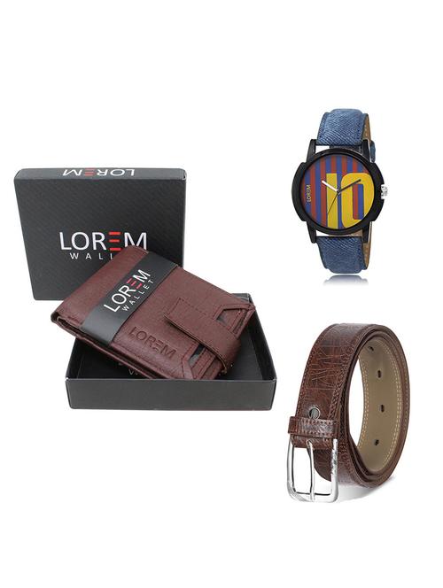 belt, wallet & watch gift combo - 19548178 - Very Small Image - 1