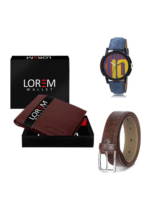 belt, wallet & watch gift combo - 19548208 - Very Small Image - 1