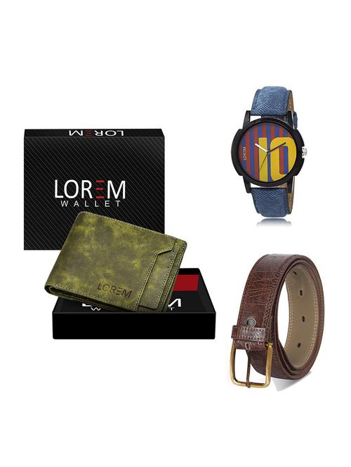 belt, wallet & watch gift combo - 19548218 - Very Small Image - 1