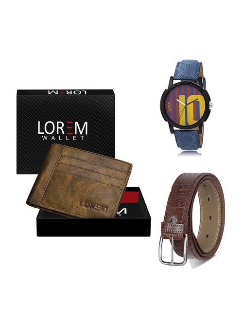 belt, wallet & watch gift combo - 19548237 - Very Small Image - 1