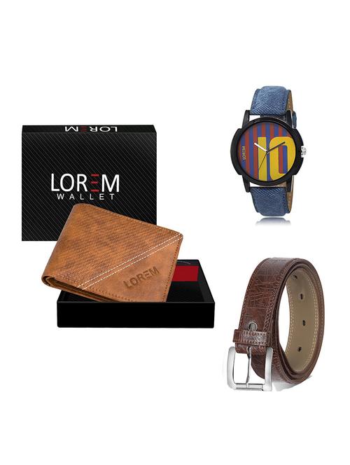 belt, wallet & watch gift combo - 19548319 - Very Small Image - 1