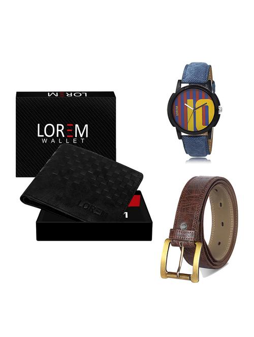 belt, wallet & watch gift combo - 19548354 - Very Small Image - 1