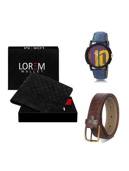 belt, wallet & watch gift combo - 19548356 - Very Small Image - 1