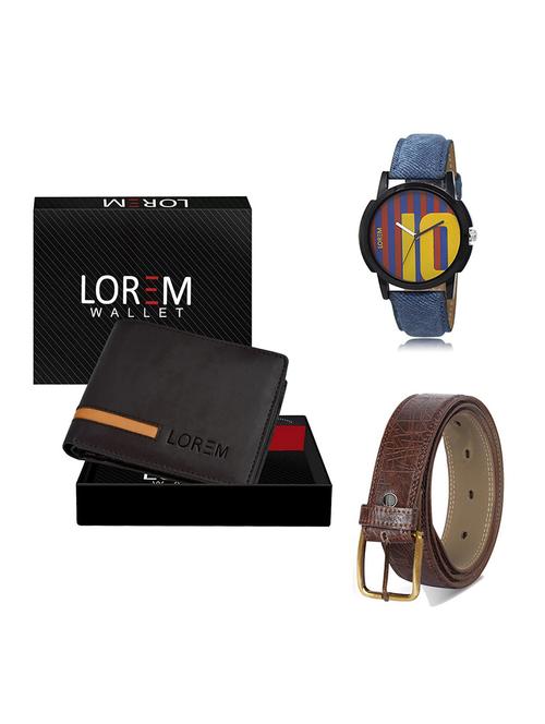 belt, wallet & watch gift combo - 19548380 - Very Small Image - 1