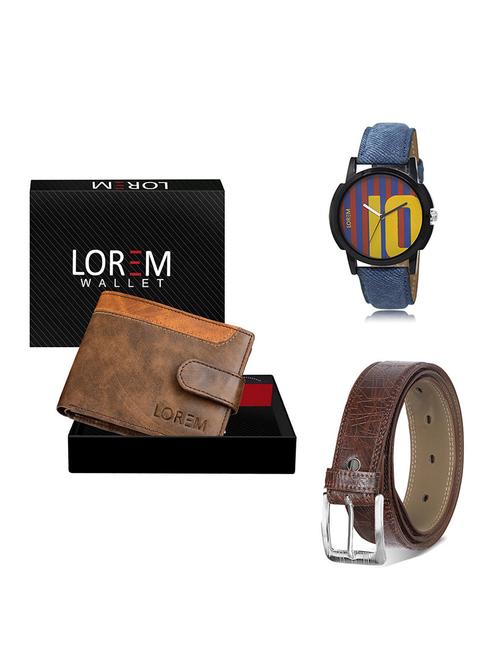 belt, wallet & watch gift combo - 19548389 - Very Small Image - 1