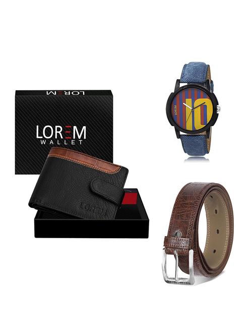 belt, wallet & watch gift combo - 19548395 - Very Small Image - 1