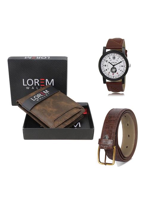 belt, wallet & watch gift combo - 19548422 - Very Small Image - 1