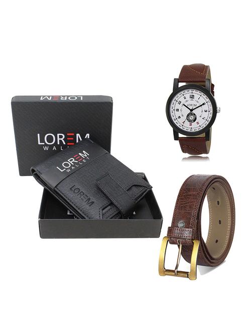 belt, wallet & watch gift combo - 19548438 - Very Small Image - 1