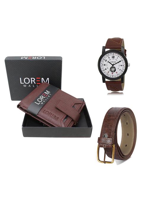 belt, wallet & watch gift combo - 19548446 - Very Small Image - 1