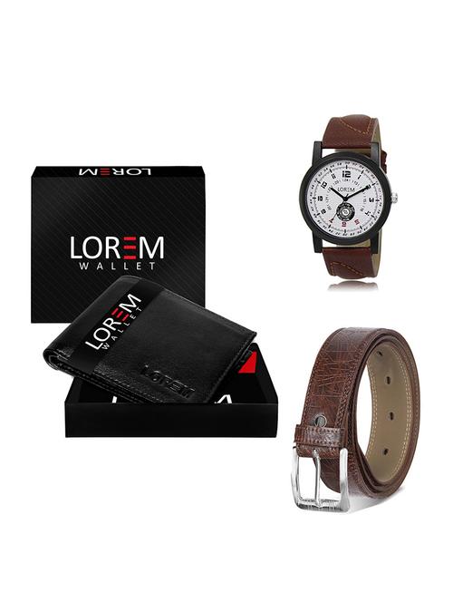 belt, wallet & watch gift combo - 19548485 - Very Small Image - 1