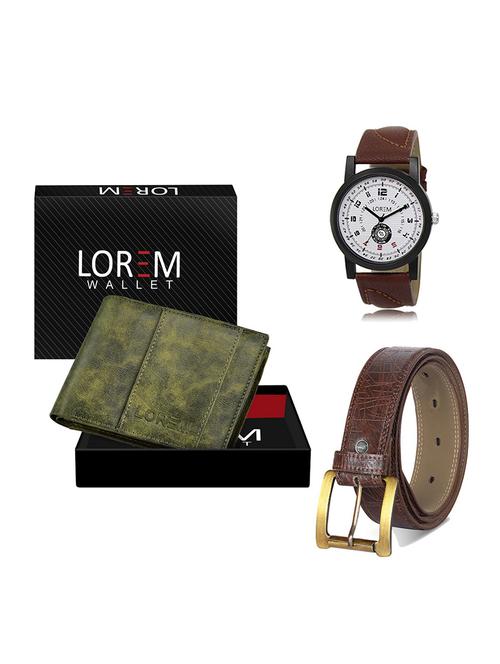 belt, wallet & watch gift combo - 19548498 - Very Small Image - 1