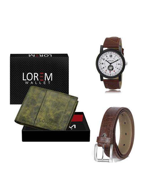 belt, wallet & watch gift combo - 19548499 - Very Small Image - 1
