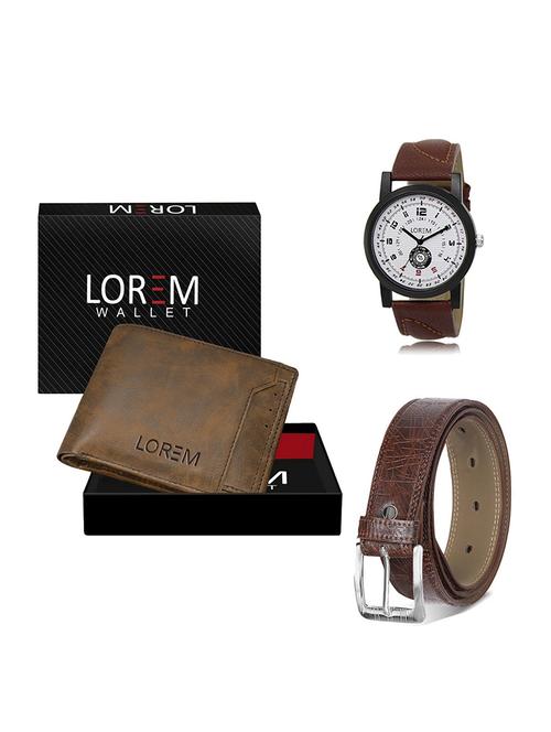 belt, wallet & watch gift combo - 19548539 - Very Small Image - 1