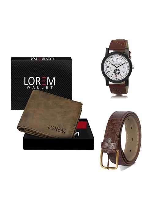 belt, wallet & watch gift combo - 19548542 - Very Small Image - 1
