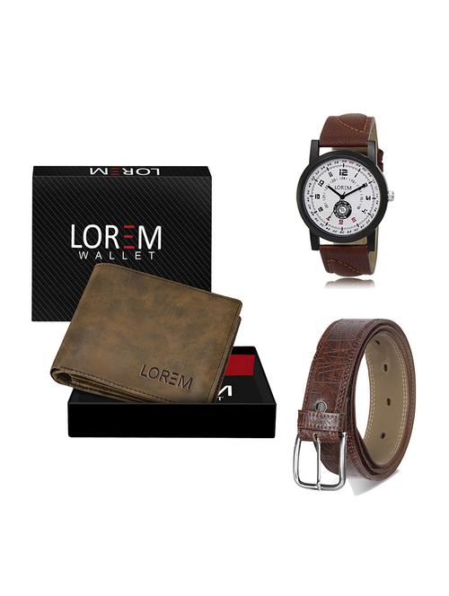 belt, wallet & watch gift combo - 19548543 - Very Small Image - 1