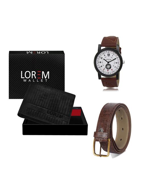 belt, wallet & watch gift combo - 19548578 - Very Small Image - 1