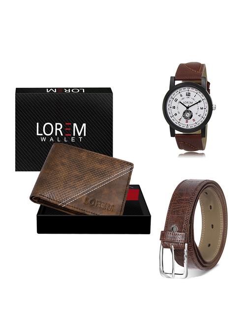 belt, wallet & watch gift combo - 19548586 - Very Small Image - 1