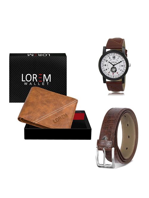 belt, wallet & watch gift combo - 19548593 - Very Small Image - 1
