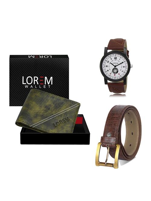 belt, wallet & watch gift combo - 19548594 - Very Small Image - 1