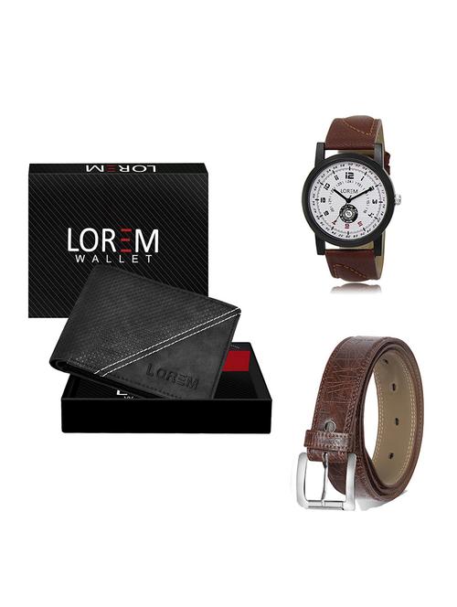 belt, wallet & watch gift combo - 19548601 - Very Small Image - 1