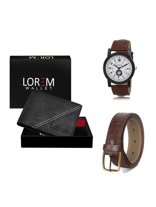 belt, wallet & watch gift combo - 19548602 - Very Small Image - 1