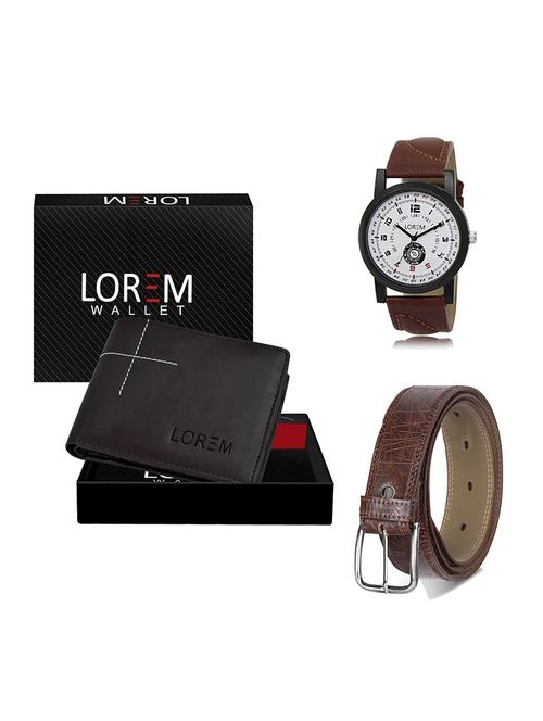 belt, wallet & watch gift combo - 19548639 - Very Small Image - 1