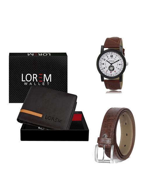 belt, wallet & watch gift combo - 19548649 - Very Small Image - 1