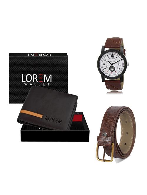 belt, wallet & watch gift combo - 19548650 - Very Small Image - 1