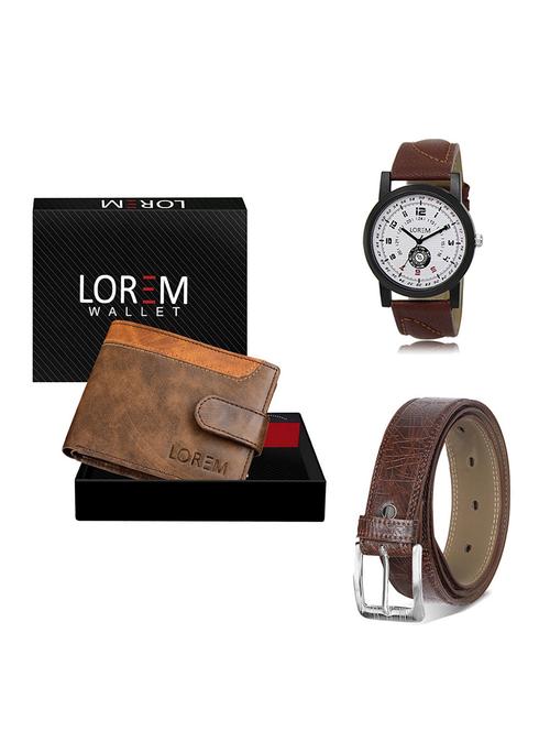 belt, wallet & watch gift combo - 19548659 - Very Small Image - 1