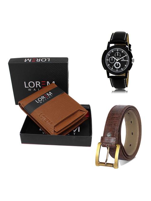 belt, wallet & watch gift combo - 19548684 - Very Small Image - 1