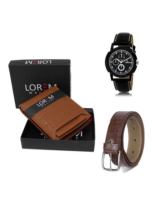 belt, wallet & watch gift combo - 19548687 - Very Small Image - 1