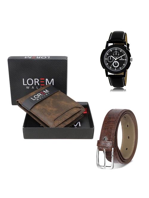 belt, wallet & watch gift combo - 19548694 - Very Small Image - 1