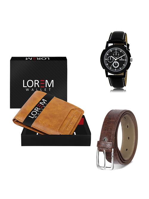 belt, wallet & watch gift combo - 19548700 - Very Small Image - 1