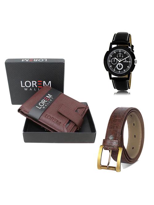 belt, wallet & watch gift combo - 19548714 - Very Small Image - 1