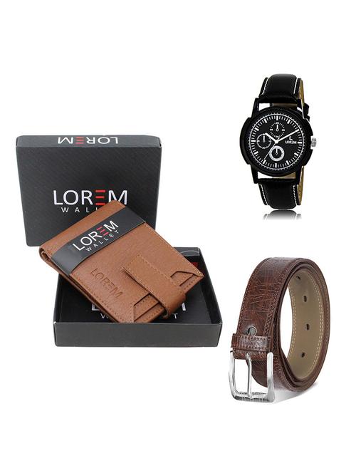 belt, wallet & watch gift combo - 19548725 - Very Small Image - 1