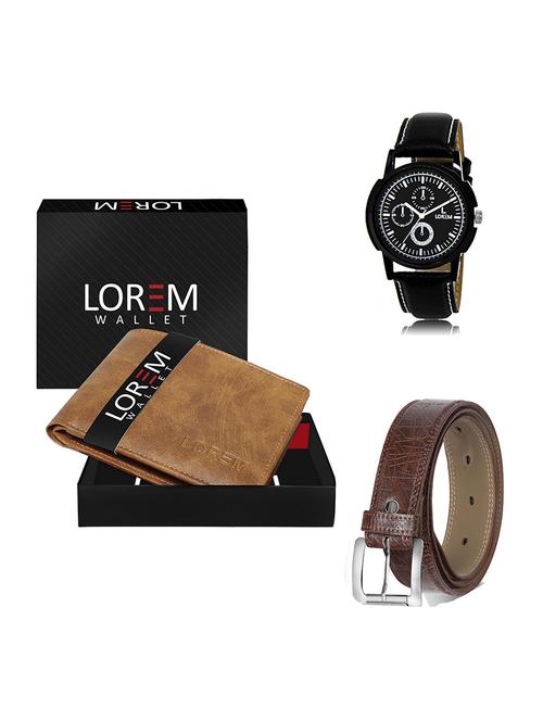 belt, wallet & watch gift combo - 19548739 - Very Small Image - 1