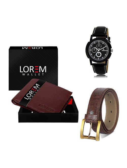 belt, wallet & watch gift combo - 19548744 - Very Small Image - 1