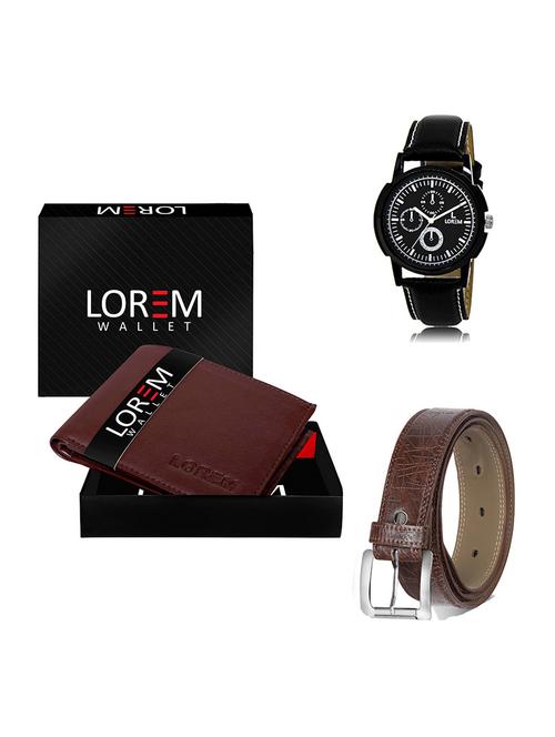 belt, wallet & watch gift combo - 19548745 - Very Small Image - 1